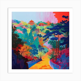 Abstract Park Collection Jingshan Park Beijing China 2 Art Print