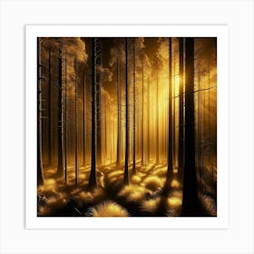 Dark Forest 38 Art Print