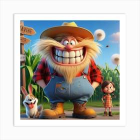 Farm Happy 2 Art Print