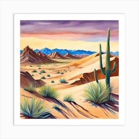 Desert Landscape 20 Art Print