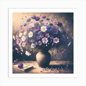 Flowers In A Vase 24 Art Print