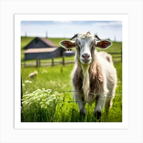 Goat In A Field 5 Art Print