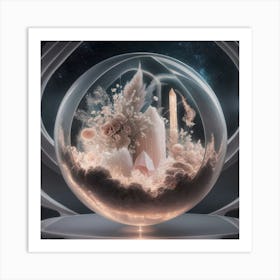 A Mesmerizing Transparent Spherical Vessel That Se Ix6i4 Chtvkjxs7wz Lakq Kerkx918tcwie43k6azvtg Art Print