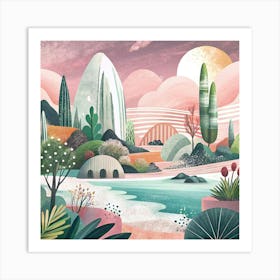 Landscape Painting Art Print