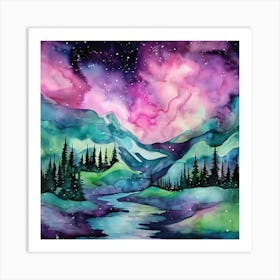 Starry Night Sky 1 Art Print