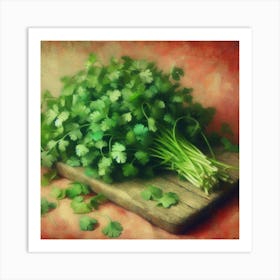 Fresh Cilantro Kitchen Restaurant Art Print