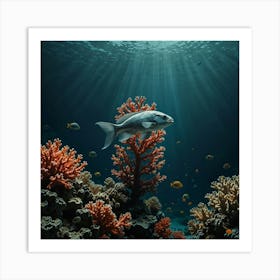 Coral Reef With Fish Art Print