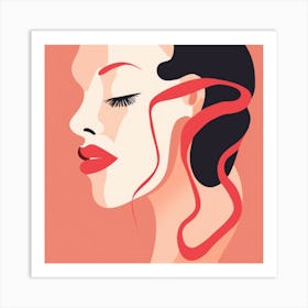 Woman'S Face 24 Art Print