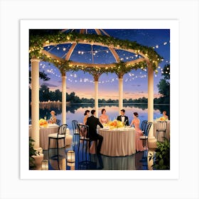 Dinner Under The Stars Art Print