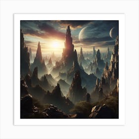 Alien Landscape Art Print