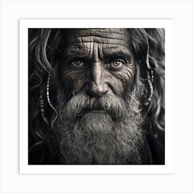 Portrait Of An Old Man 4 Art Print