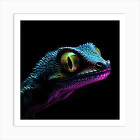 Colorful Lizard Poster