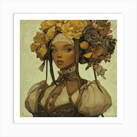 Flower Girl 1 Art Print