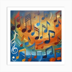 Music Notes 5 Art Print