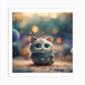 Mini kitty Art Print
