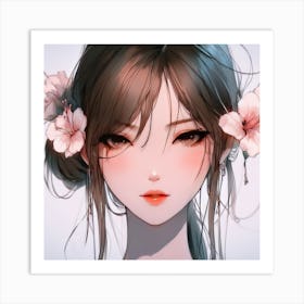 Anime Girl (19) Art Print