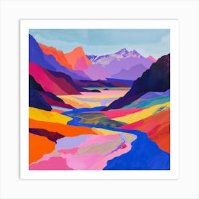 Abstract Travel Collection Patagonia Argentina Chile 2 Art Print