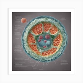 358848 A High Resolution Image Of An Animal Cell With All Xl 1024 V1 0 Art Print