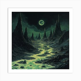 Sacrificial Moon Art Art Print