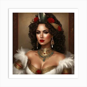 Mexican Beauty Portrait 12 Art Print