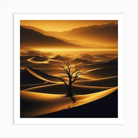 Desert Landscape - Desert Stock Videos & Royalty-Free Footage 5 Art Print