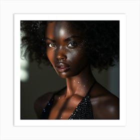 Portrait Of A Black Woman 2 Art Print