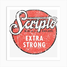 Scripto Art Print