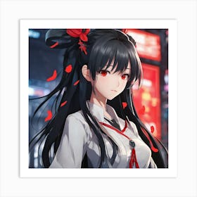 Anime girl 2 Art Print