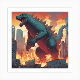 Godzilla 13 Art Print