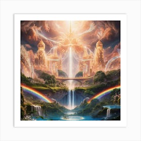 Rainbow City 1 Art Print