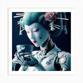 Robot Woman 4 Art Print