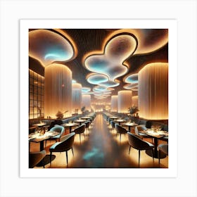 Ethereal Nexus Dynamic Lighting Art Print