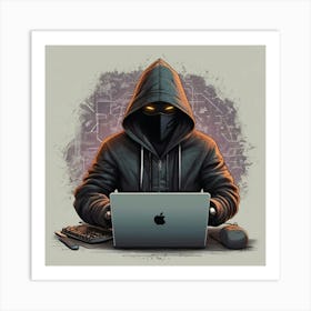 Default Hacker Hacking 0 Art Print