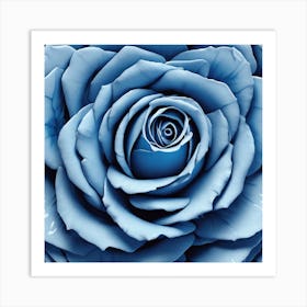 Blue Rose 5 Art Print