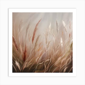 Abstract Of Grasses 1 Art Print