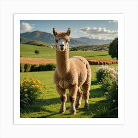 Alpaca Art Print