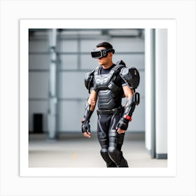 Man In Vr Gear Art Print