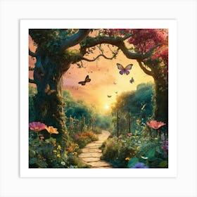 the path to a savage beach Art Print