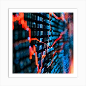 Stock Market Data Art Print