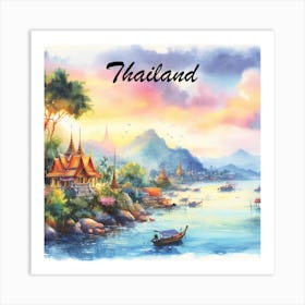 Thailand beach 1 Art Print