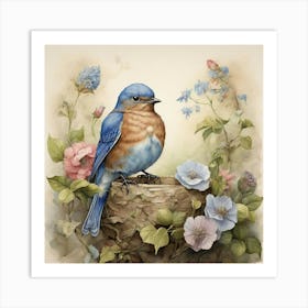 Bluebird 1 Art Print