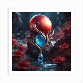 Gem of heart Art Print