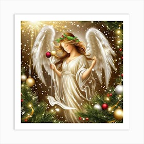 Angel Christmas 3 Art Print