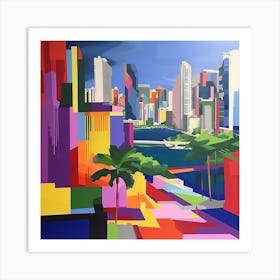 Abstract Travel Collection Panama City Panama 4 Art Print