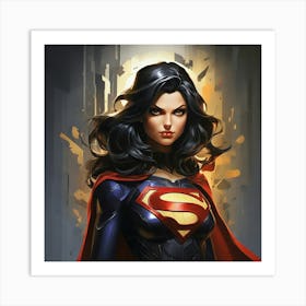 Super Shadows Heroine Art Print 2 Art Print