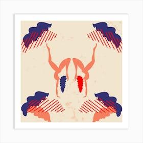 Equilibrio Reversed Matisse Inspired Collection Art Print