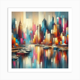 New York City Skyline Canvas Print Art Print