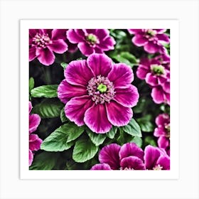 Purple Flowers Art Print