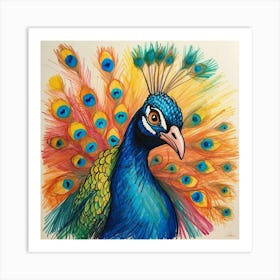 Peacock 58 Art Print