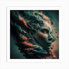 Woman'S Face 1 Art Print